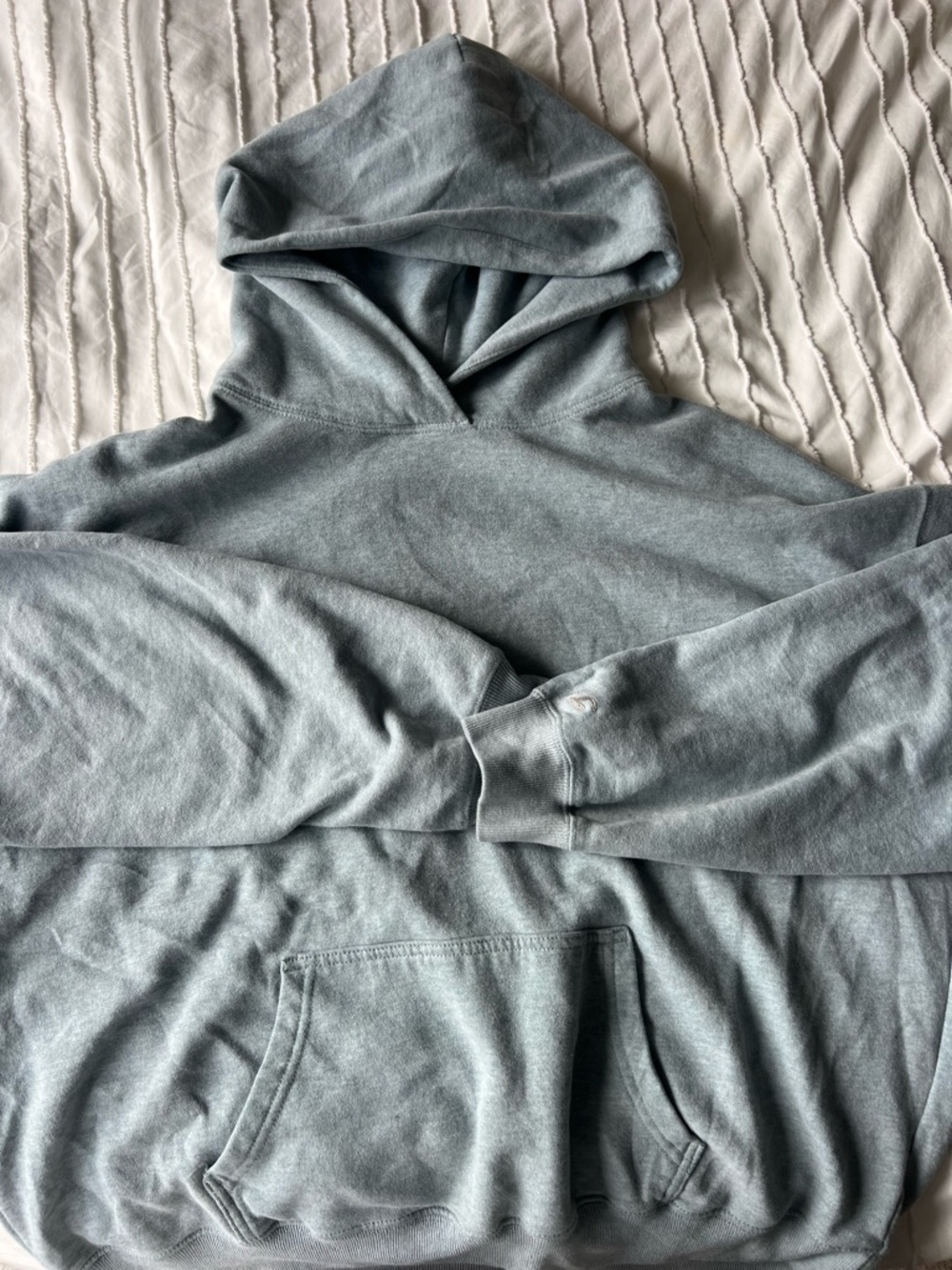 Hollister Women's Hoodie - Dusty Blue Gray